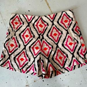 Ann Taylor loft embroidered linen shorts